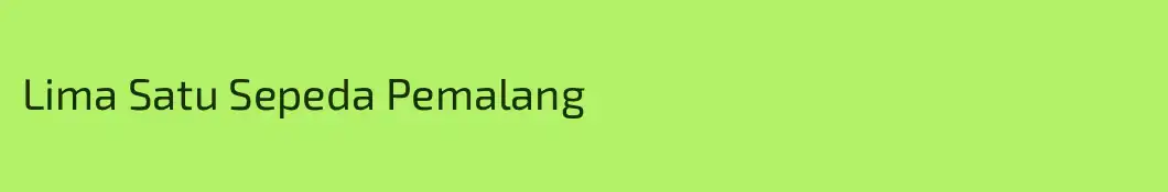 Lima Satu Sepeda Pemalang